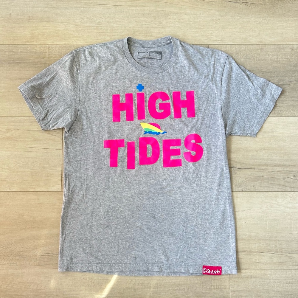 Pink Dolphin High Tides Tshirt size L